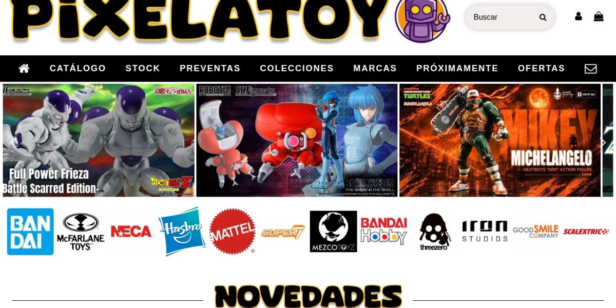 Pixelatoy — PrestaShop — captura del proyecto