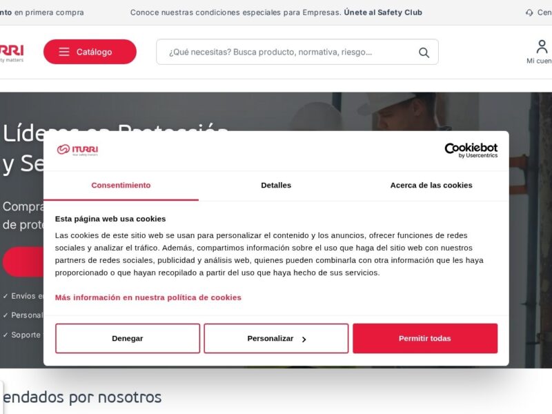 Shop ITURRI — E-commerce B2B con integración SAP