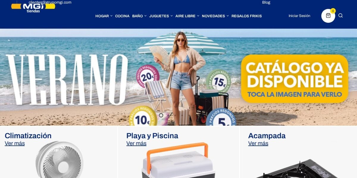 Tiendas MGI — E-commerce con integración ERP — captura del proyecto