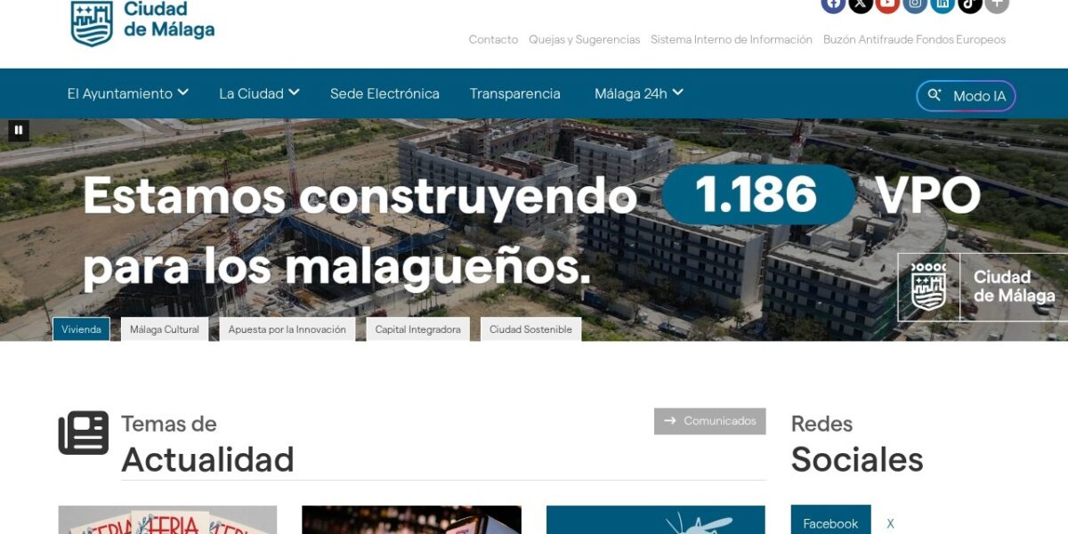 LimeSurvey — Ayuntamiento de Málaga · Sistema encuestas e integración ORION — captura del proyecto