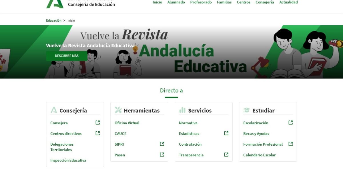 LimeSurvey — Consejería de Educación de Andalucía — captura del proyecto